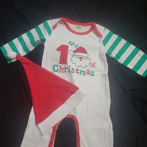 BRAND NEW -My first christmas 0-3 month onsie